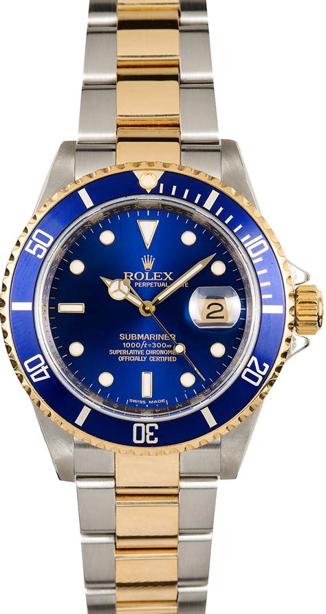 rolex submariner 16613 black dial|Rolex 16613 blue for sale.